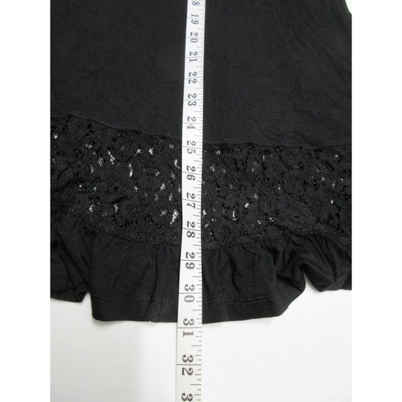 Wendy Glez black lace triangle chemise negligee - Picture 9 of 12